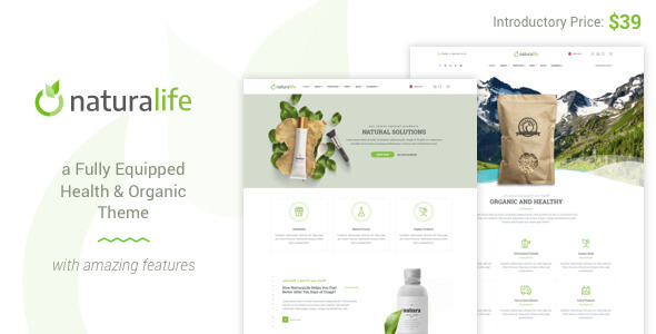 NaturaLife v1.9.13 - Health & Organic WordPress Theme