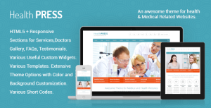 HealthPress v1.9.4 – Health and Medical WordPress Theme